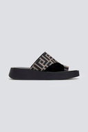 Σανδάλια flatforms υφασμάτινα με print Tfp - Τάουπε - thefashionproject.gr - TFP