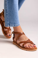 Σανδάλια gladiator δερμάτινα Ragazza 01075