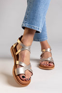 Σανδάλια gladiator δερμάτινα Ragazza 01075