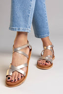 Σανδάλια gladiator δερμάτινα Ragazza 01075