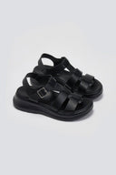 Σανδάλια gladiator με sporty σόλα - Μαύρο - thefashionproject.gr - La Coquette