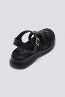 Σανδάλια gladiator με sporty σόλα - Μαύρο - thefashionproject.gr - La Coquette