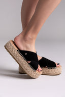 Σανδάλια καστόρινα crossover Xti 143640 - Μαύρο - thefashionproject.gr - Xti Footwear
