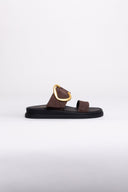 Σανδάλια καστόρινα Estil - Καφέ - thefashionproject.gr - Estil