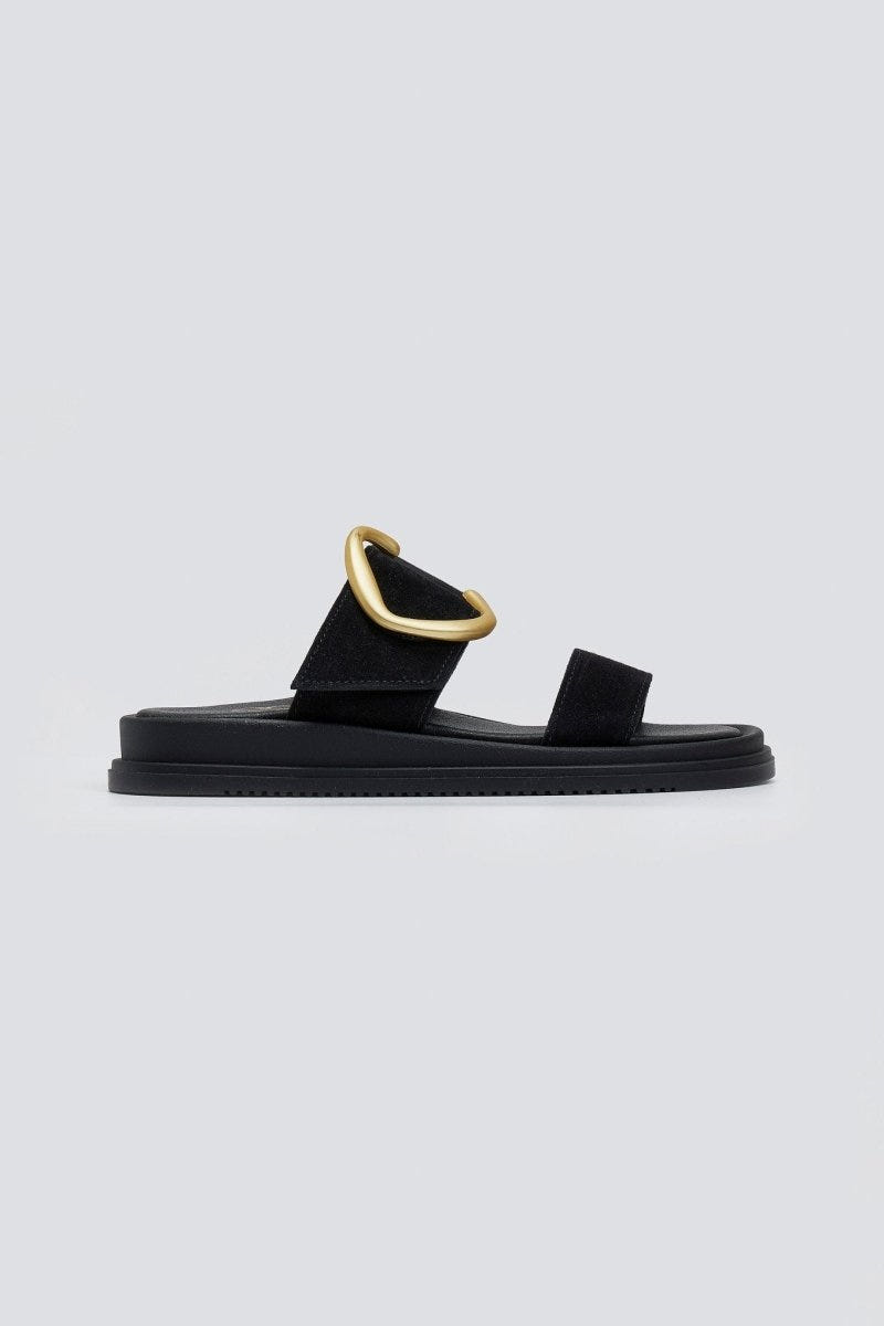 Σανδάλια καστόρινα Estil - Μαύρο - thefashionproject.gr - Estil