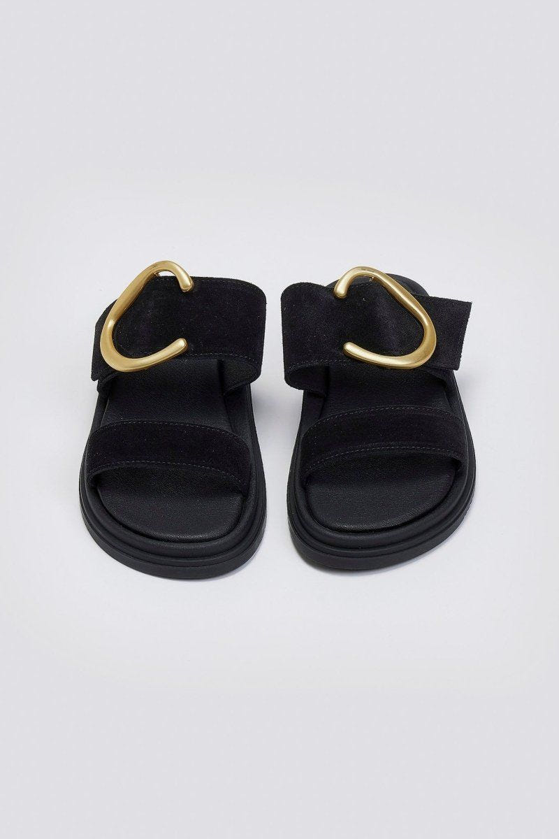 Σανδάλια καστόρινα Estil - Μαύρο - thefashionproject.gr - Estil