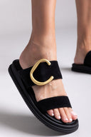 Σανδάλια καστόρινα Estil - Μαύρο - thefashionproject.gr - Estil