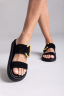 Σανδάλια καστόρινα Estil - Μαύρο - thefashionproject.gr - Estil