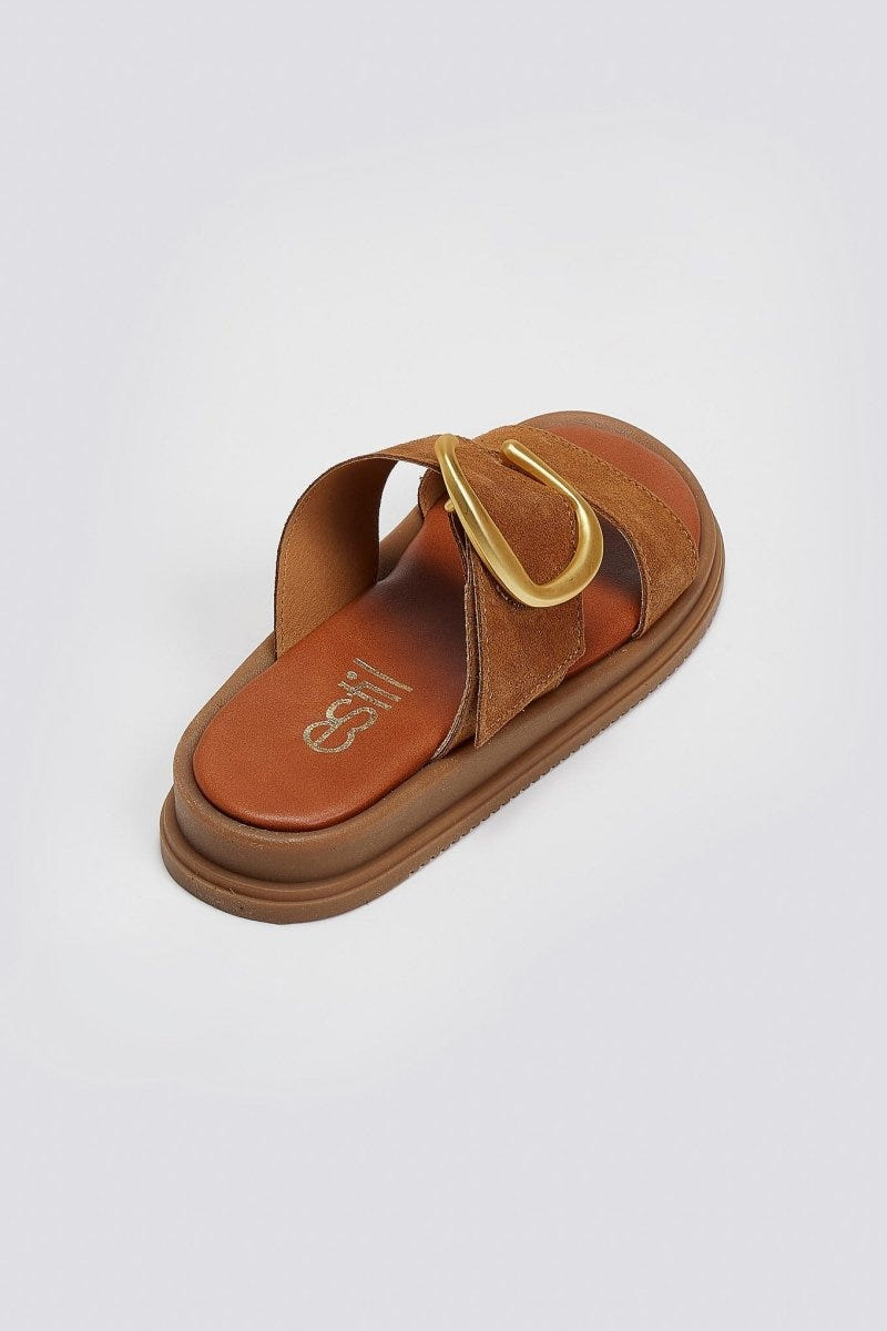 Σανδάλια καστόρινα Estil - Ταμπά - thefashionproject.gr - Estil