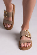 Σανδάλια καστόρινα Estil - Τάουπε - thefashionproject.gr - Estil