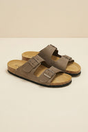 Leather Anatomical Sandals - Khaki-Comfort Sandals, Leather Sandals, Sandals, Shoes, Plakton, Women’s Collection, All, Summer Shoes Sale, Summer Sandals Sale, Sales, All but outlet, Editor’s Choice, Shoes Sales, Recommended products (Seguno), Wide Fit Sandals, Gifts 50€ & Under, Leather Shoes, Sandals New & Selected, Spring/Summer Collection, Sandals SALE
