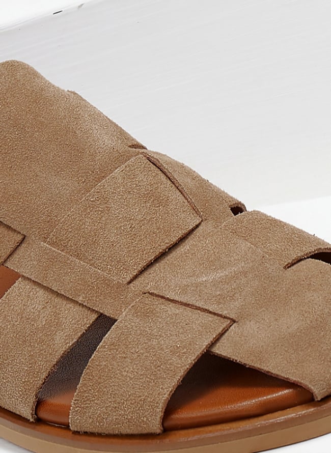 Σανδάλια καστόρινα fisherman TFP - Τάουπε - thefashionproject.gr - TFP