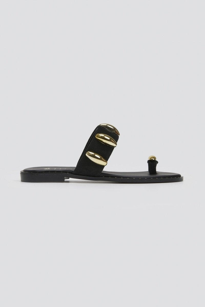 Σανδάλια καστόρινα Iris Sandals - Μαύρο - thefashionproject.gr - IRIS