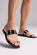 Σανδάλια καστόρινα Iris Sandals - Μαύρο - thefashionproject.gr - IRIS