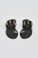Σανδάλια καστόρινα Iris Sandals - Μαύρο - thefashionproject.gr - IRIS