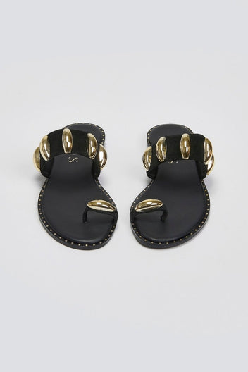 Σανδάλια καστόρινα Iris Sandals - Μαύρο - thefashionproject.gr - IRIS