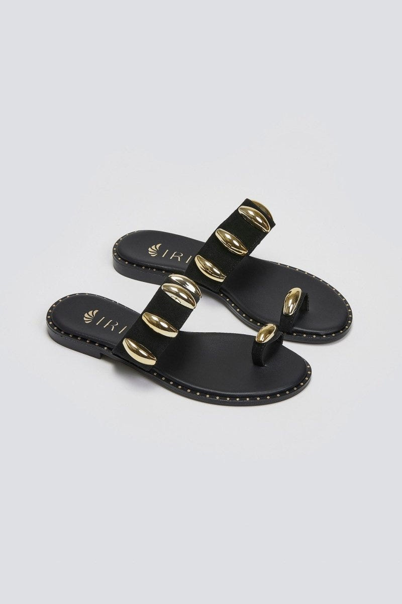 Σανδάλια καστόρινα Iris Sandals - Μαύρο - thefashionproject.gr - IRIS