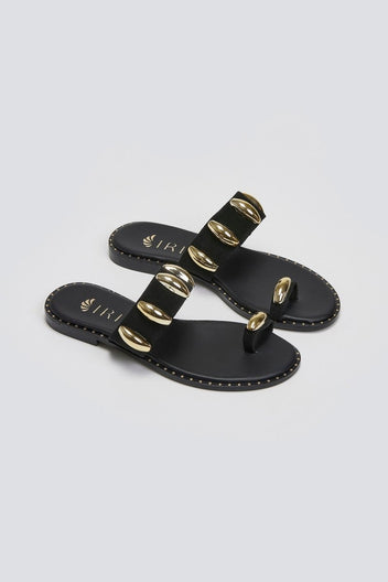 Σανδάλια καστόρινα Iris Sandals - Μαύρο - thefashionproject.gr - IRIS