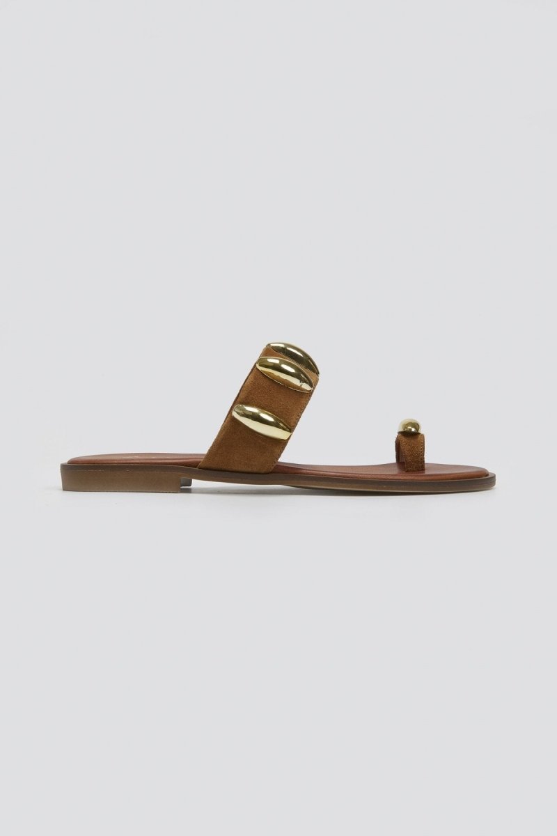 Σανδάλια καστόρινα Iris Sandals - Ταμπά - thefashionproject.gr - IRIS