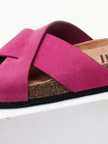 Σανδάλια καστόρινα με ανατομικό πάτο Estil - Magenta - thefashionproject.gr - Estil