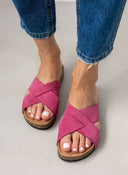 Σανδάλια καστόρινα με ανατομικό πάτο Estil - Magenta - thefashionproject.gr - Estil