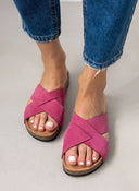 Σανδάλια καστόρινα με ανατομικό πάτο Estil - Magenta - thefashionproject.gr - Estil