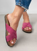 Σανδάλια καστόρινα με ανατομικό πάτο Estil - Magenta - thefashionproject.gr - Estil
