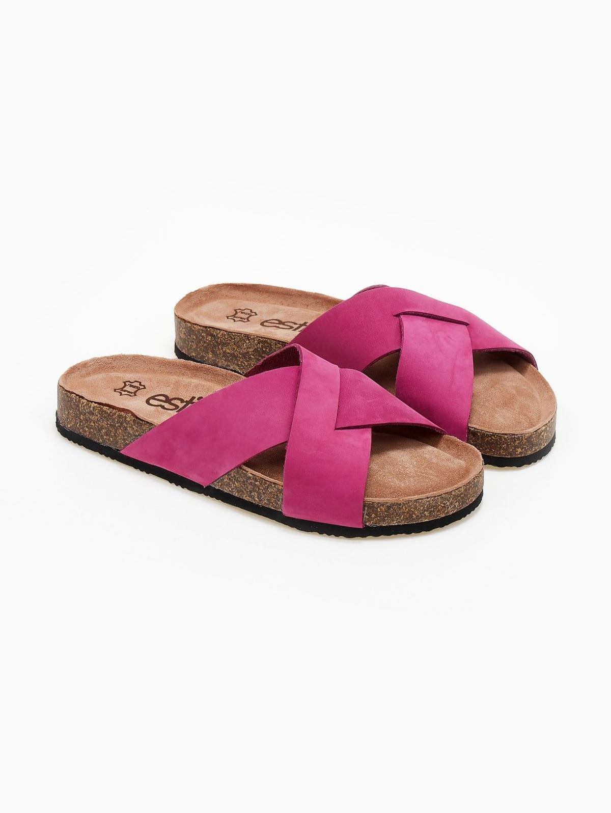 Σανδάλια καστόρινα με ανατομικό πάτο Estil - Magenta - thefashionproject.gr - Estil