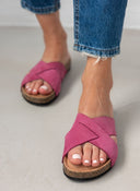 Σανδάλια καστόρινα με ανατομικό πάτο Estil - Magenta - thefashionproject.gr - Estil