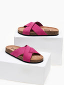Σανδάλια καστόρινα με ανατομικό πάτο Estil - Magenta - thefashionproject.gr - Estil