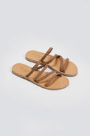 Σανδάλια καστόρινα με κοτσιδάκια Tfp - Καφέ - thefashionproject.gr - TFP