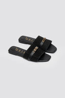 Σανδάλια καστόρινα με λουράκι Iris Sandals - Μαύρο - thefashionproject.gr - IRIS