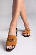 Σανδάλια καστόρινα με λουράκι Iris Sandals - Ταμπά - thefashionproject.gr - IRIS