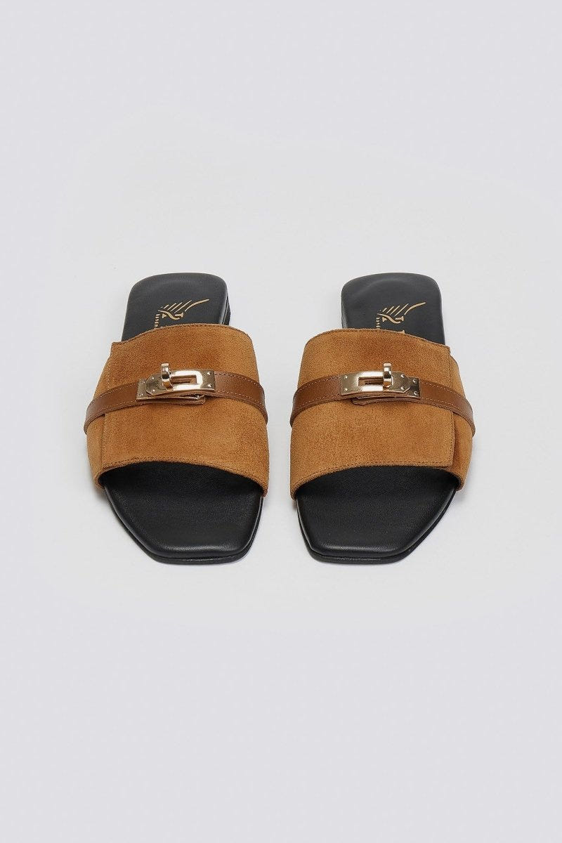Σανδάλια καστόρινα με λουράκι Iris Sandals - Ταμπά - thefashionproject.gr - IRIS