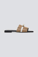 Σανδάλια καστόρινα με λουράκι Iris Sandals - Τάουπε - thefashionproject.gr - IRIS