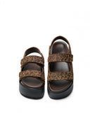 Σανδάλια καστόρινα με print ATENEO - Leopard - thefashionproject.gr - ATENEO