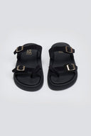 Σανδάλια καστόρινα με τοκάδες Estil - Μαύρο - thefashionproject.gr - Estil