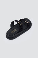 Σανδάλια καστόρινα με τοκάδες Estil - Μαύρο - thefashionproject.gr - Estil