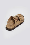 Σανδάλια καστόρινα με τοκάδες Take me - Μπεζ - thefashionproject.gr - Take me