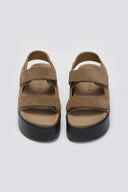 Σανδάλια καστόρινα με velcro ATENEO - Τάουπε - thefashionproject.gr - ATENEO