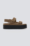 Σανδάλια καστόρινα με velcro ATENEO - Τάουπε - thefashionproject.gr - ATENEO