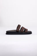 Σανδάλια καστόρινα με velcro Estil - Καφέ - thefashionproject.gr - Estil
