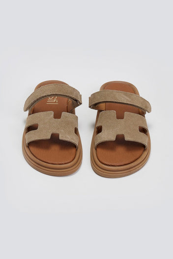 Σανδάλια καστόρινα με velcro Estil