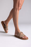 Σανδάλια καστόρινα με velcro Estil