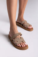 Σανδάλια καστόρινα με velcro Estil