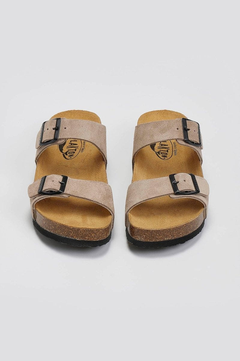 Σανδάλια καστόρινα Plakton 345646 - Άμμου - thefashionproject.gr - Plakton