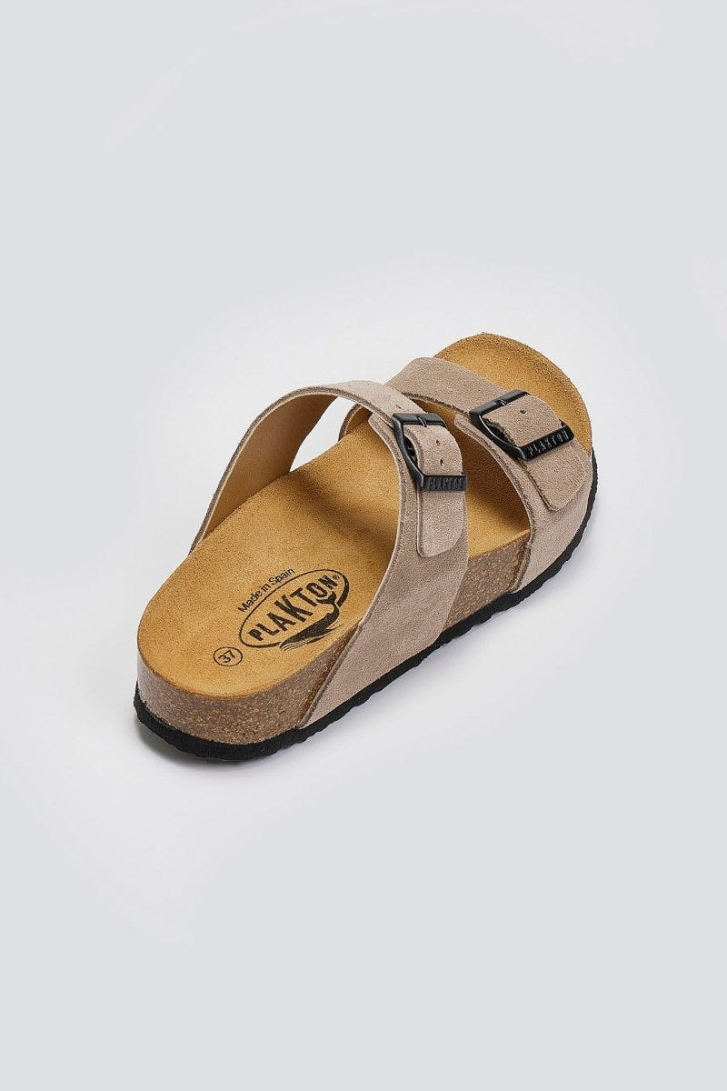 Σανδάλια καστόρινα Plakton 345646 - Άμμου - thefashionproject.gr - Plakton