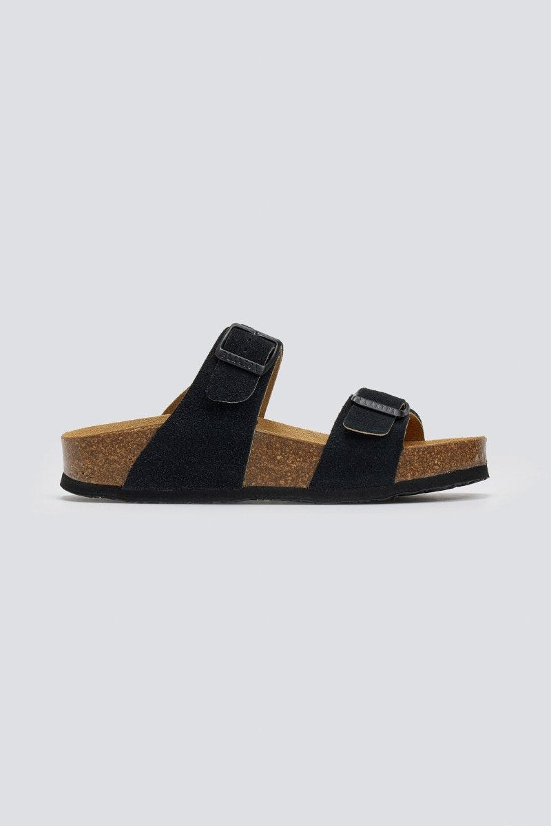 Σανδάλια καστόρινα Plakton 345646 - Μαύρο - thefashionproject.gr - Plakton
