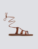 Σανδάλια lace up δερμάτινα Iris sandals - Ταμπά - thefashionproject.gr - IRIS
