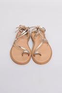 Σανδάλια lace up δερμάτινα Iris sandals - Χρυσό - thefashionproject.gr - IRIS